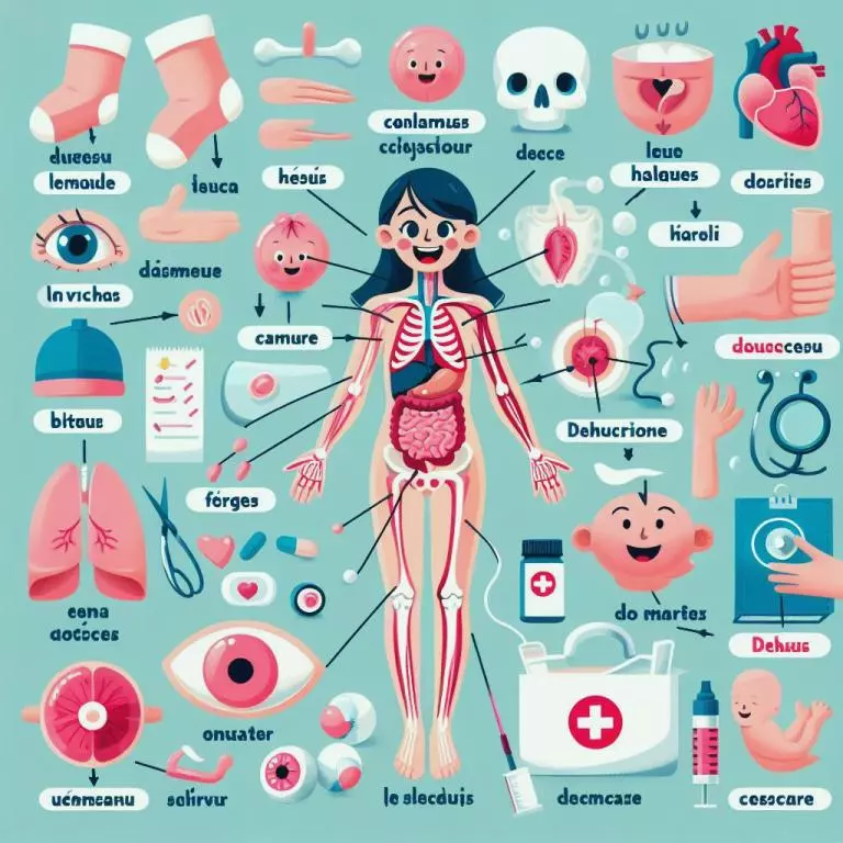 Французские медицинские термины и части тела на французском языке